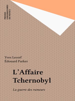 cover image of L'Affaire Tchernobyl
